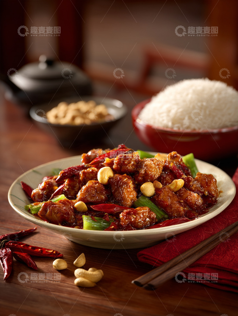 高清大图下载【趣麦麦图】宫保鸡丁摄影图24