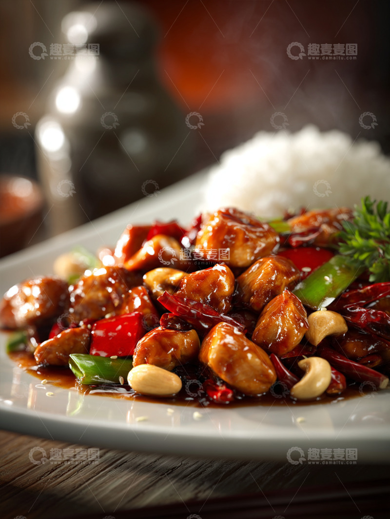 高清大图下载【趣麦麦图】宫保鸡丁摄影图28