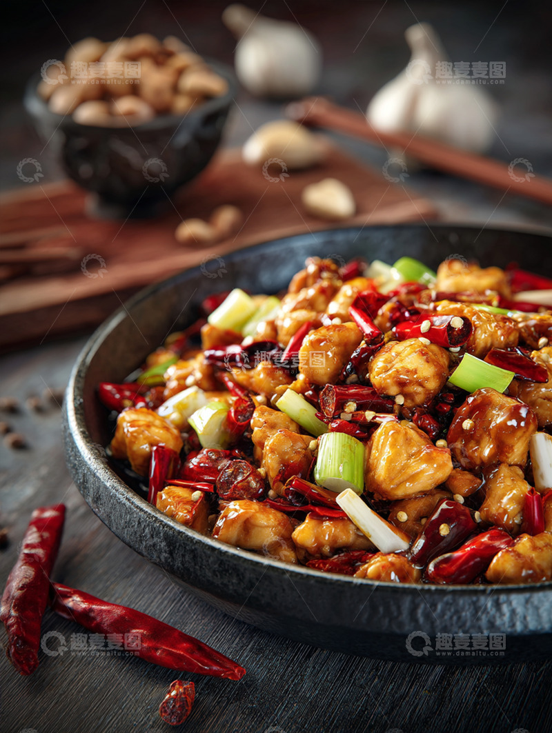 高清大图下载【趣麦麦图】宫保鸡丁摄影图53