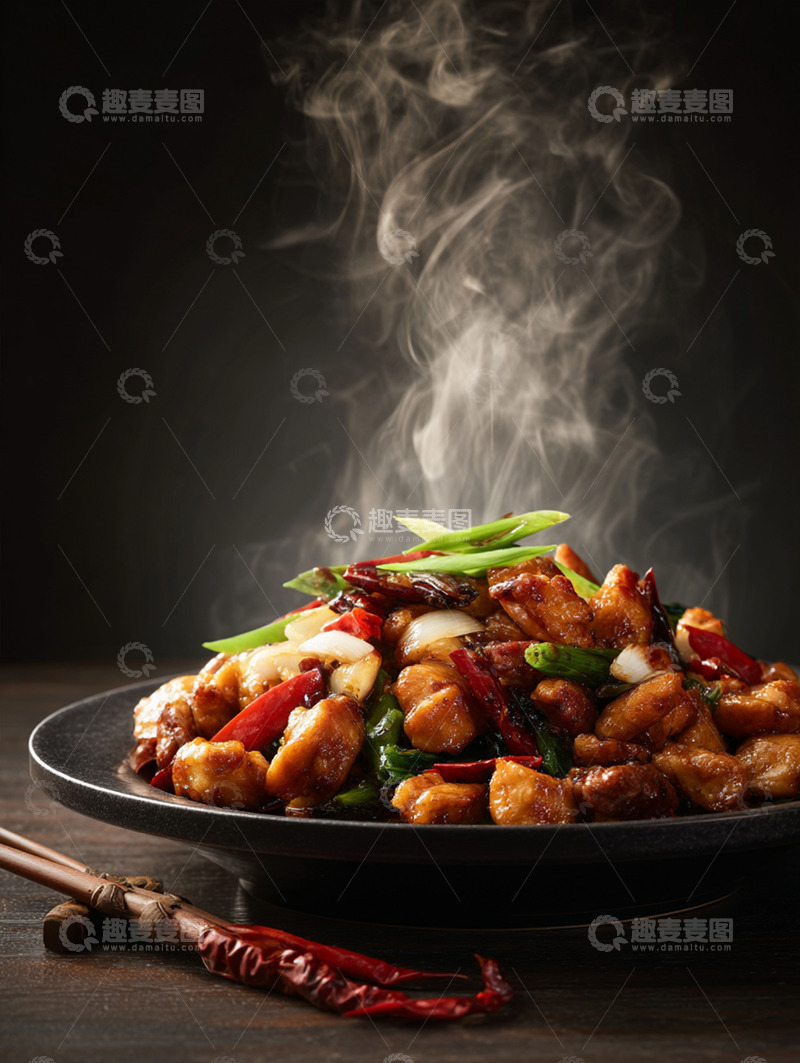 高清大图下载【趣麦麦图】宫保鸡丁摄影图27