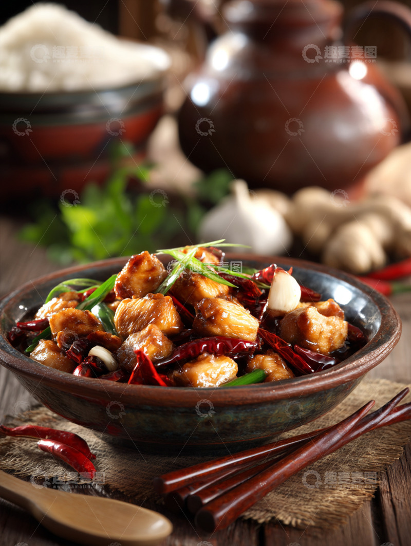 高清大图下载【趣麦麦图】宫保鸡丁摄影图50