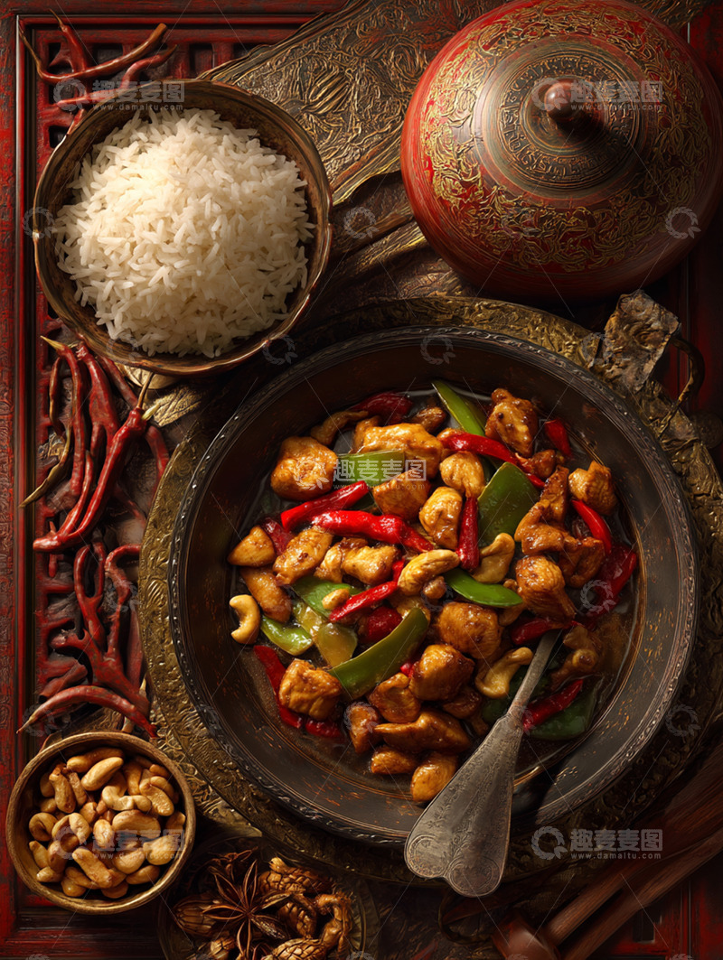 高清大图下载【趣麦麦图】宫保鸡丁摄影图26