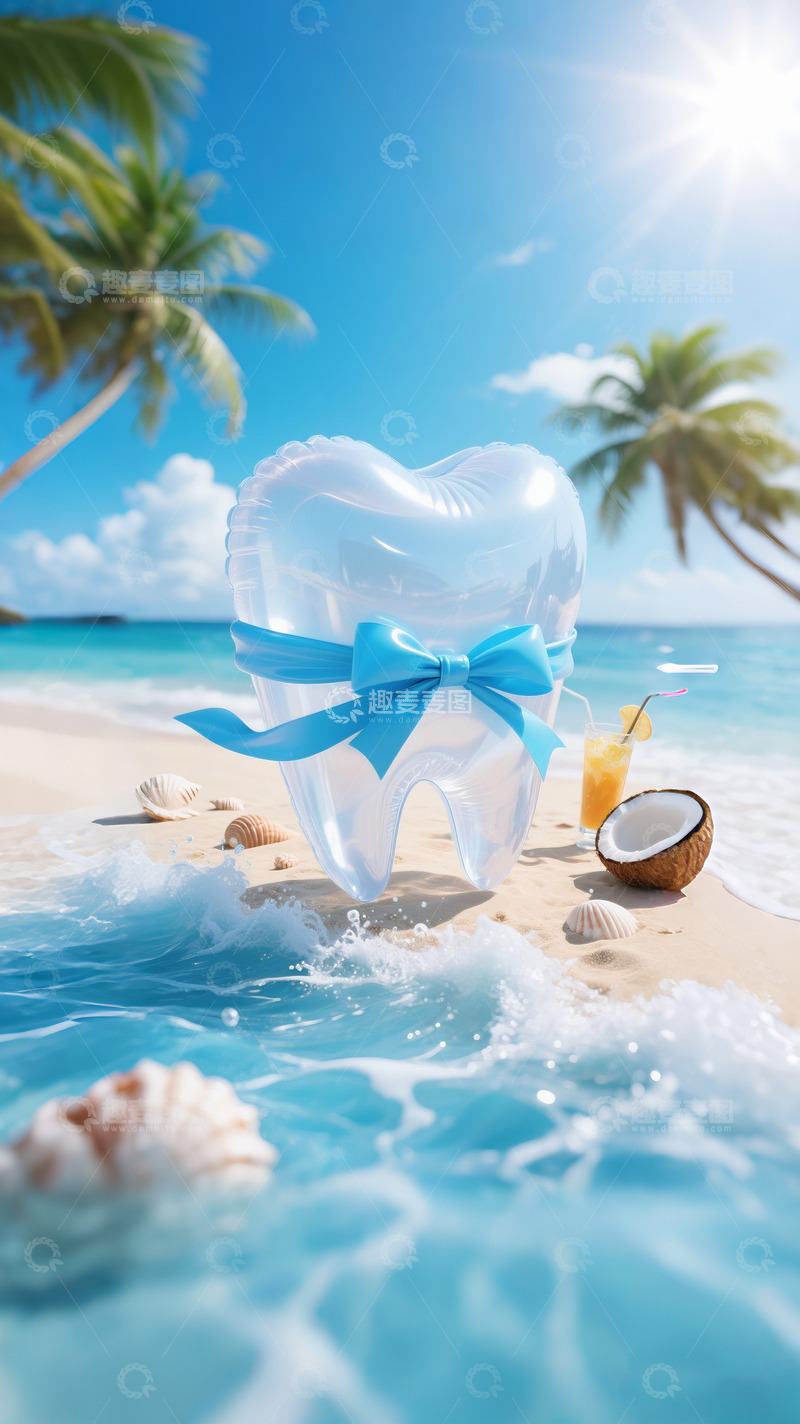 高清大图下载【趣麦麦图】牙齿广告海报2