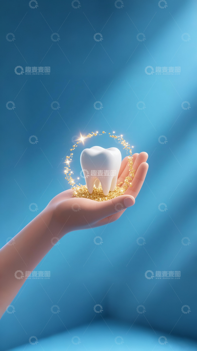 高清大图下载【趣麦麦图】牙齿广告场景4