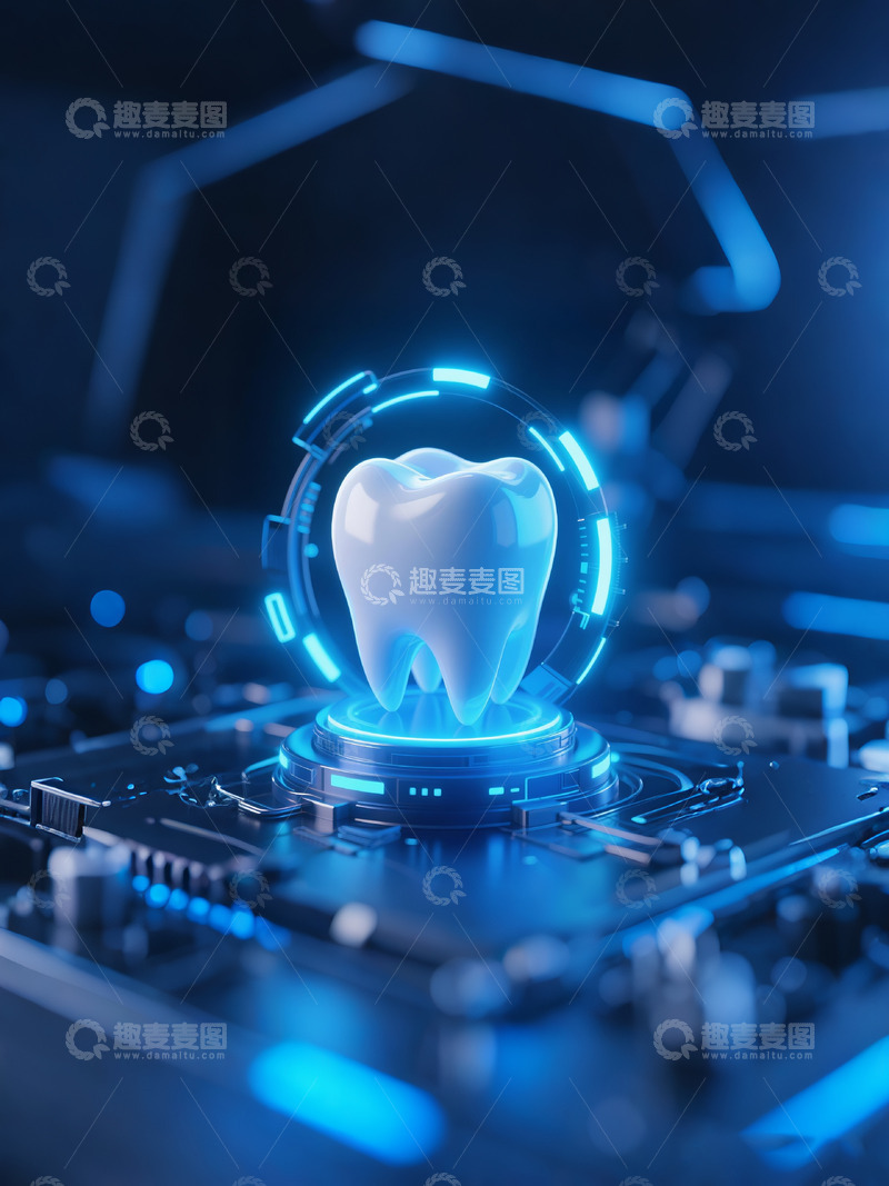 高清大图下载【趣麦麦图】牙齿广告场景2