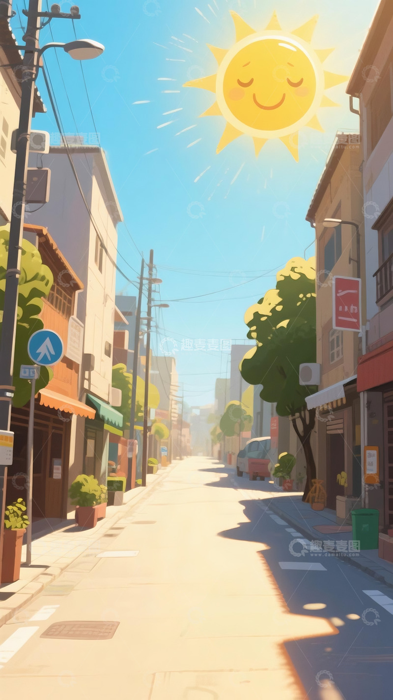 高清大图下载【趣麦麦图】酷热的夏季1