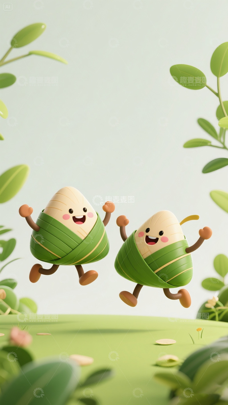 高清大图下载【趣麦麦图】端午节可爱的粽子12