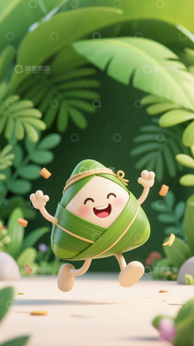 高清大图下载【趣麦麦图】端午节可爱的粽子11