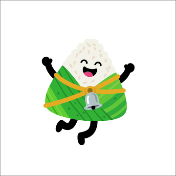 端午节可爱粽子矢量插画