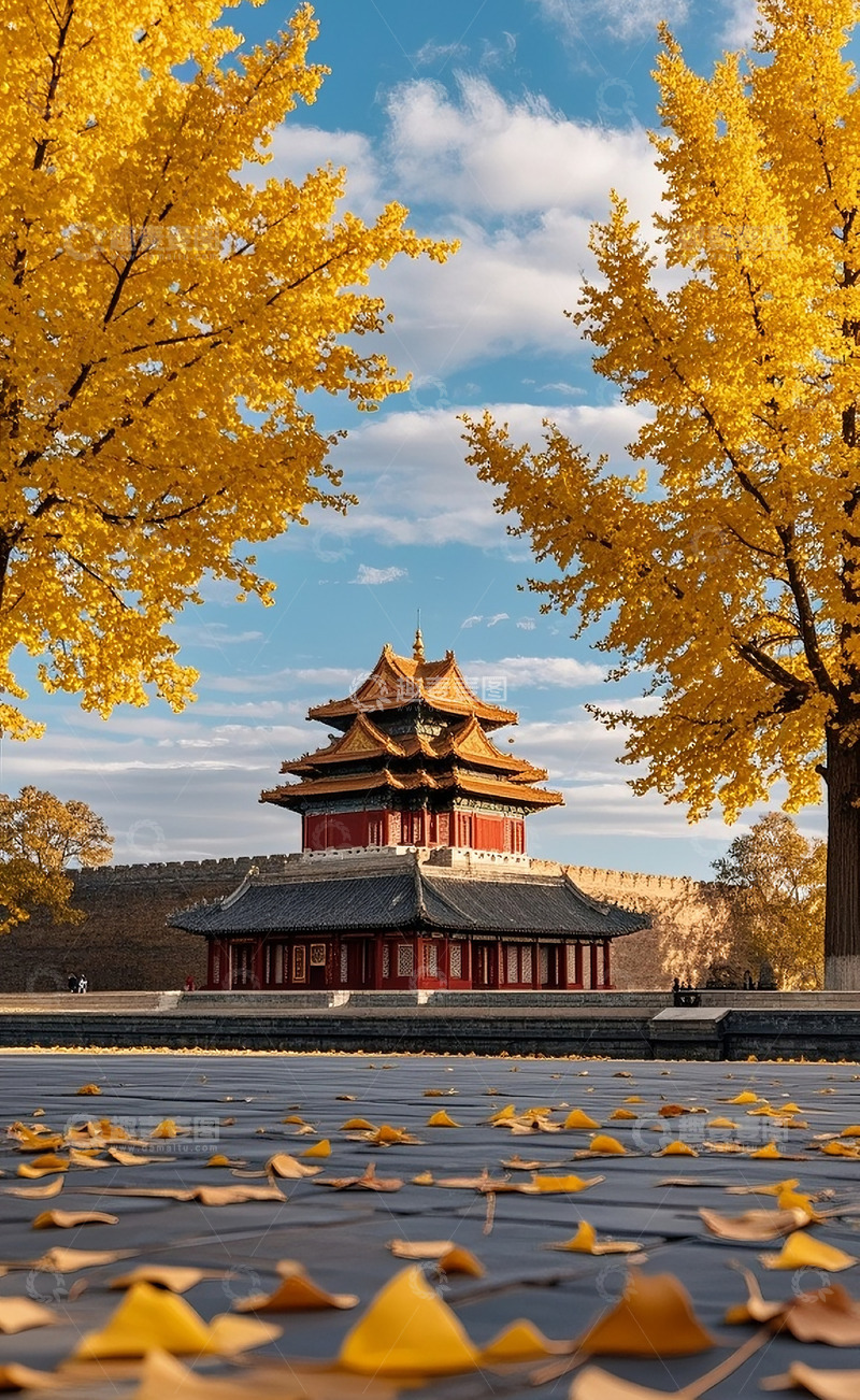 高清大图下载【趣麦麦图】银杏树1