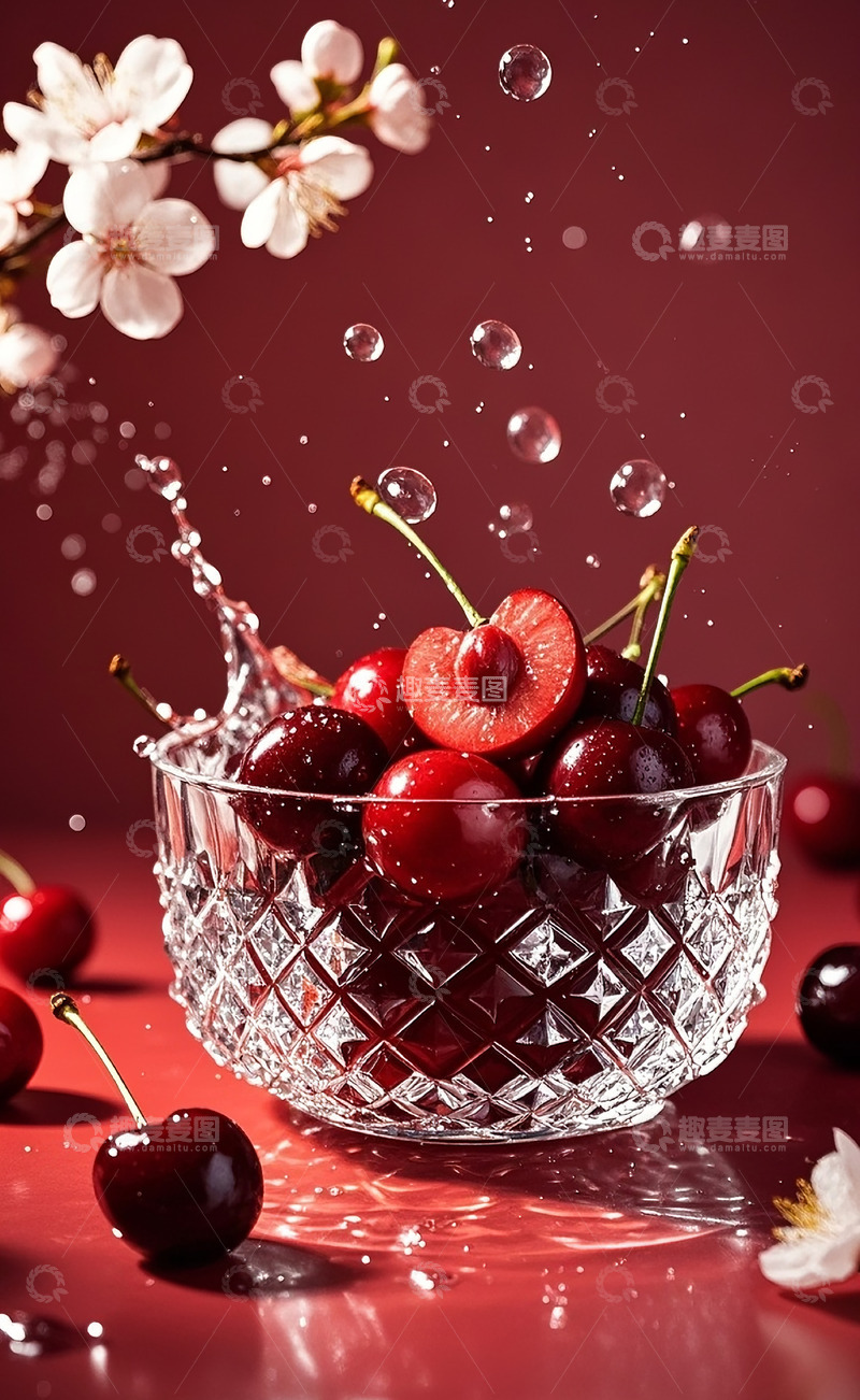 高清大图下载【趣麦麦图】樱桃特写5