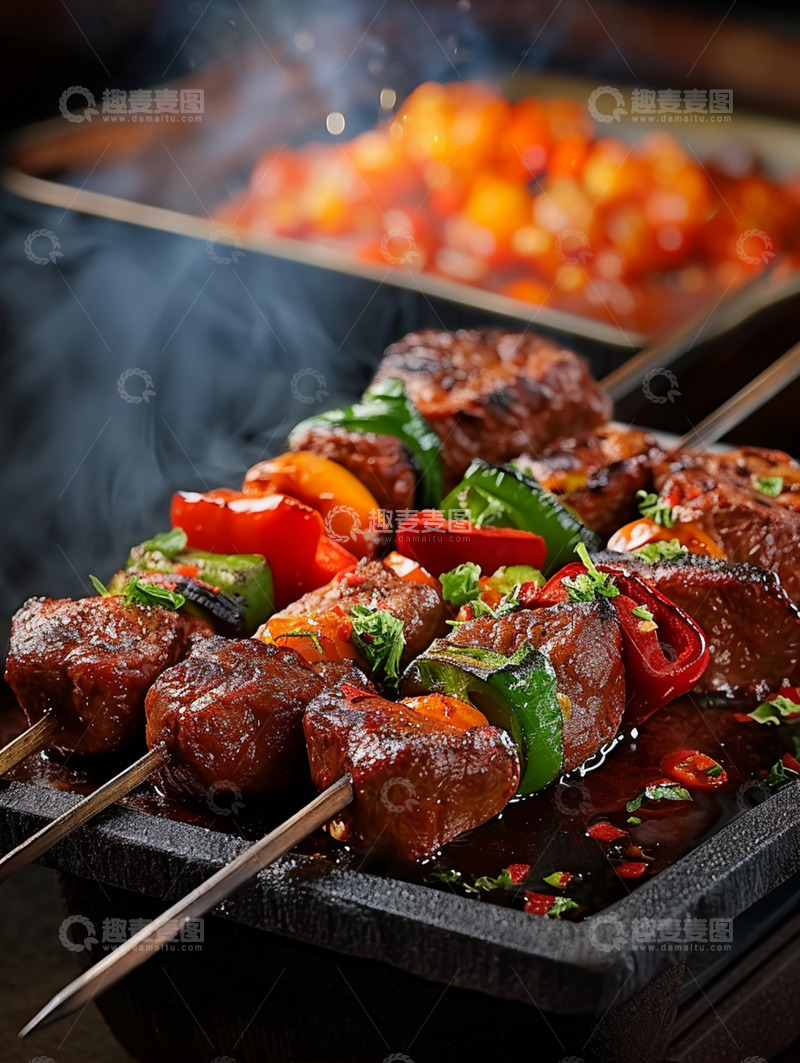 高清大图下载【趣麦麦图】美味大串大肉串摄影图1