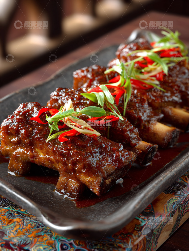 高清大图下载【趣麦麦图】美味红烧排骨摄影图10