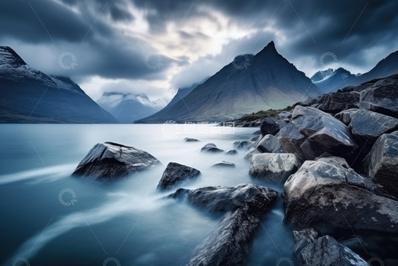 高清大图下载【趣麦麦图】河流云雾高山美景