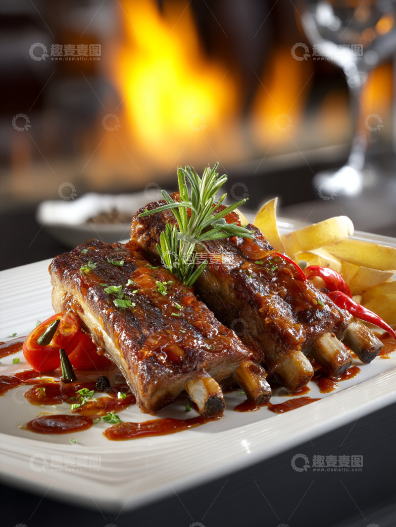高清大图下载【趣麦麦图】美味红烧排骨摄影图29