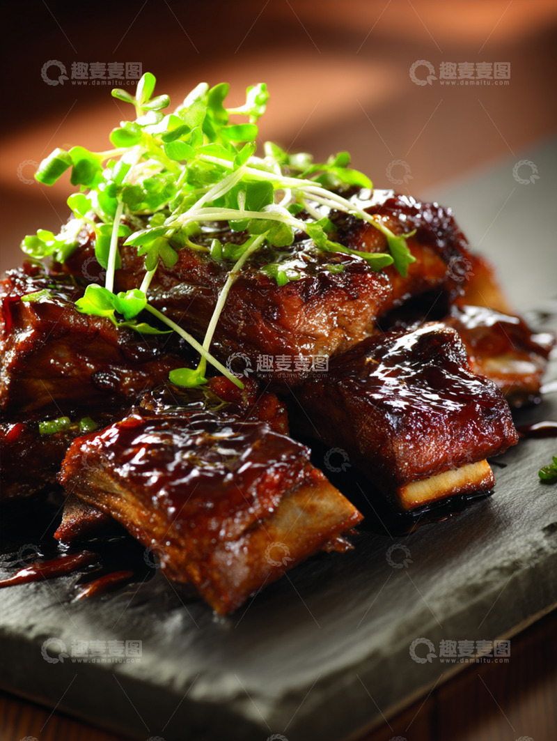高清大图下载【趣麦麦图】美味红烧排骨摄影图15