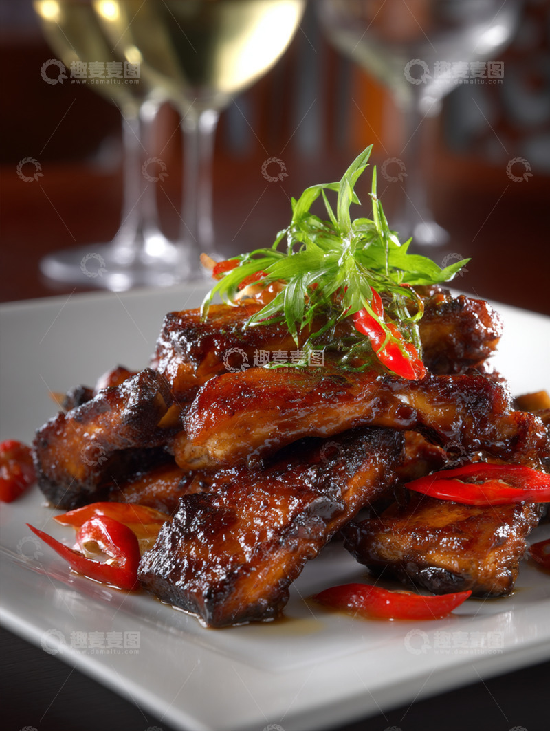 高清大图下载【趣麦麦图】美味红烧排骨摄影图36