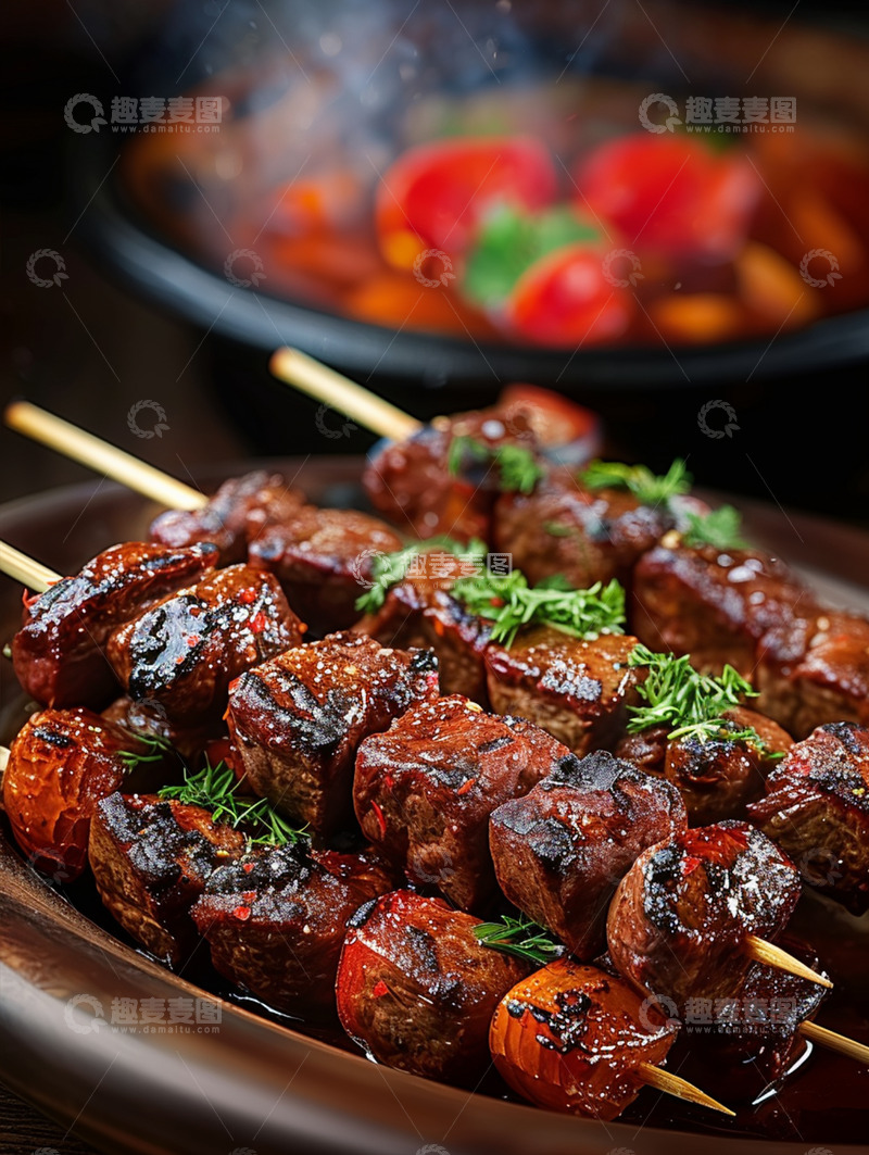 高清大图下载【趣麦麦图】美味大串大肉串摄影图4