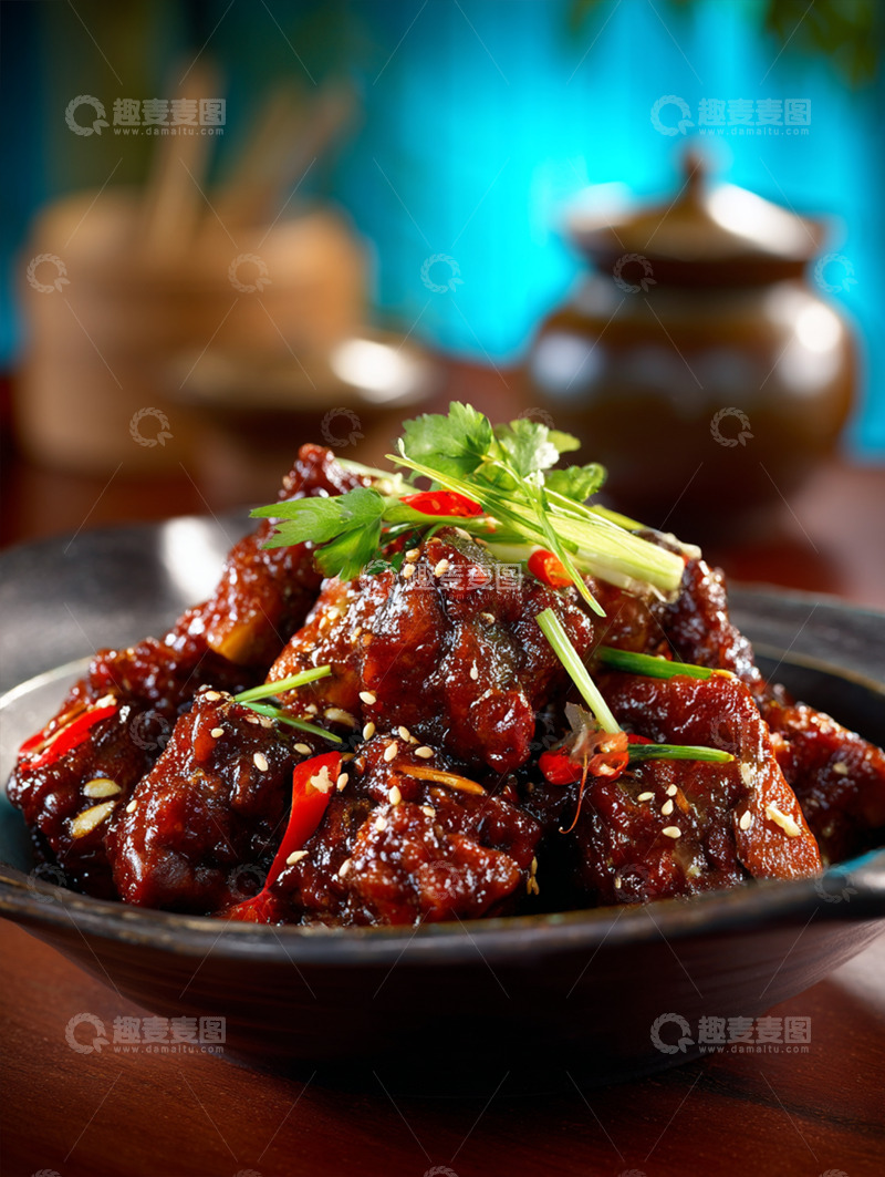 高清大图下载【趣麦麦图】美味红烧排骨摄影图13