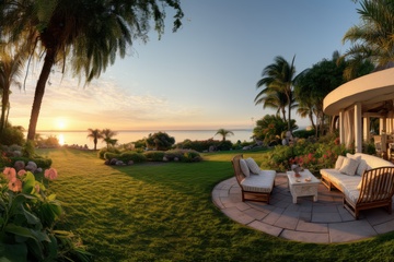 滨海度假村自然风景