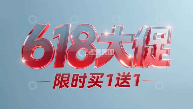高清大图下载【趣麦麦图】618大促3