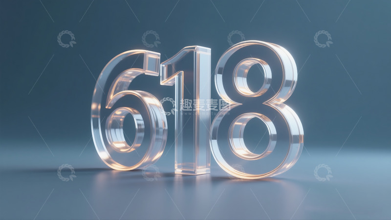 高清大图下载【趣麦麦图】618数字4