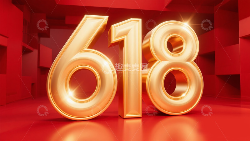 高清大图下载【趣麦麦图】618数字3