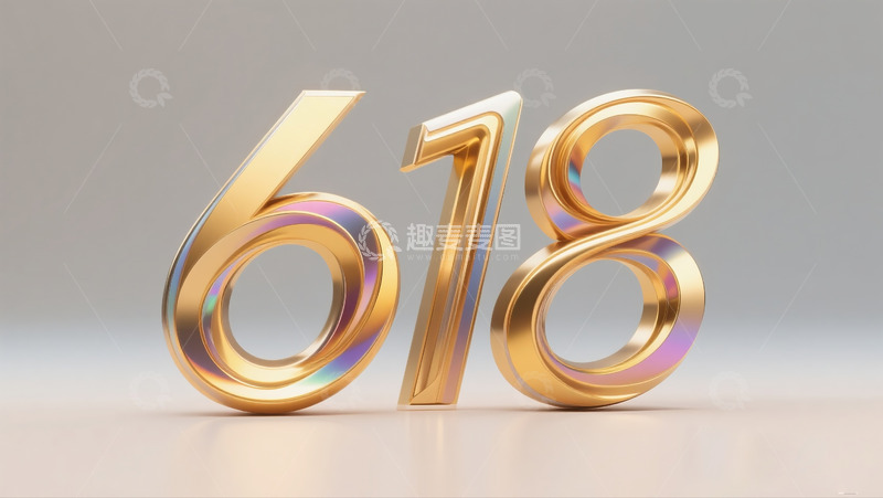 高清大图下载【趣麦麦图】618数字2