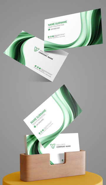 绿色色企业名片模板