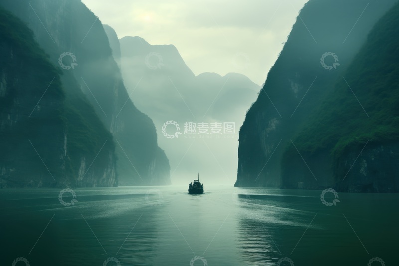 高清大图下载【趣麦麦图】高山山涧河流自然美景