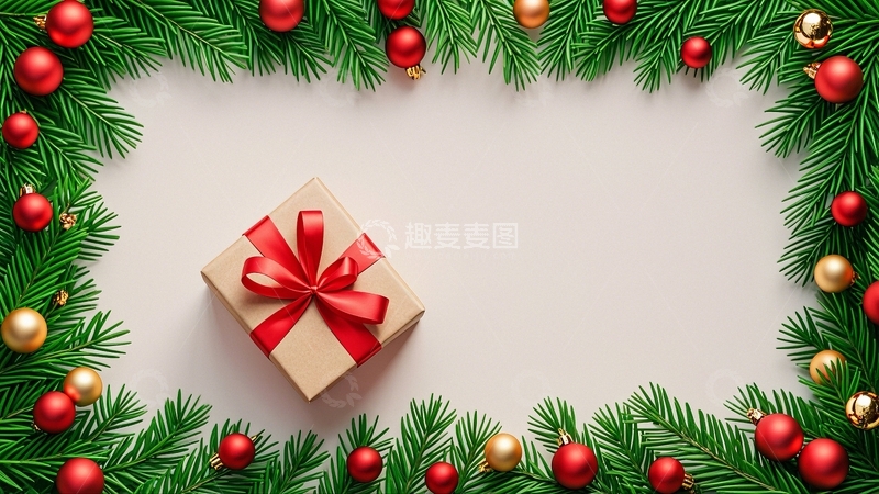 高清大图下载【趣麦麦图】圣诞节节日背景6