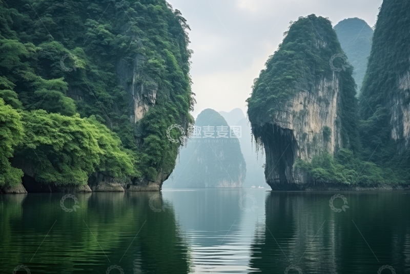 高清大图下载【趣麦麦图】山谷河流自然美景