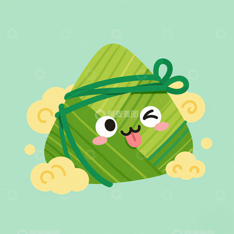 高清大图下载【趣麦麦图】-卡通动漫粽子素材