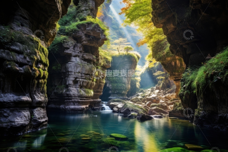 高清大图下载【趣麦麦图】山谷山涧自然美景