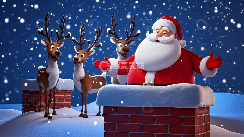 高清大图下载【趣麦麦图】圣诞节圣诞老人21