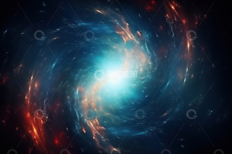 高清大图下载【趣麦麦图】旋转的星云自然风景