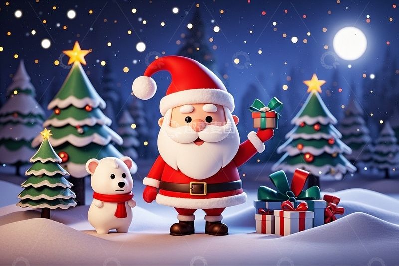 高清大图下载【趣麦麦图】圣诞节圣诞老人19