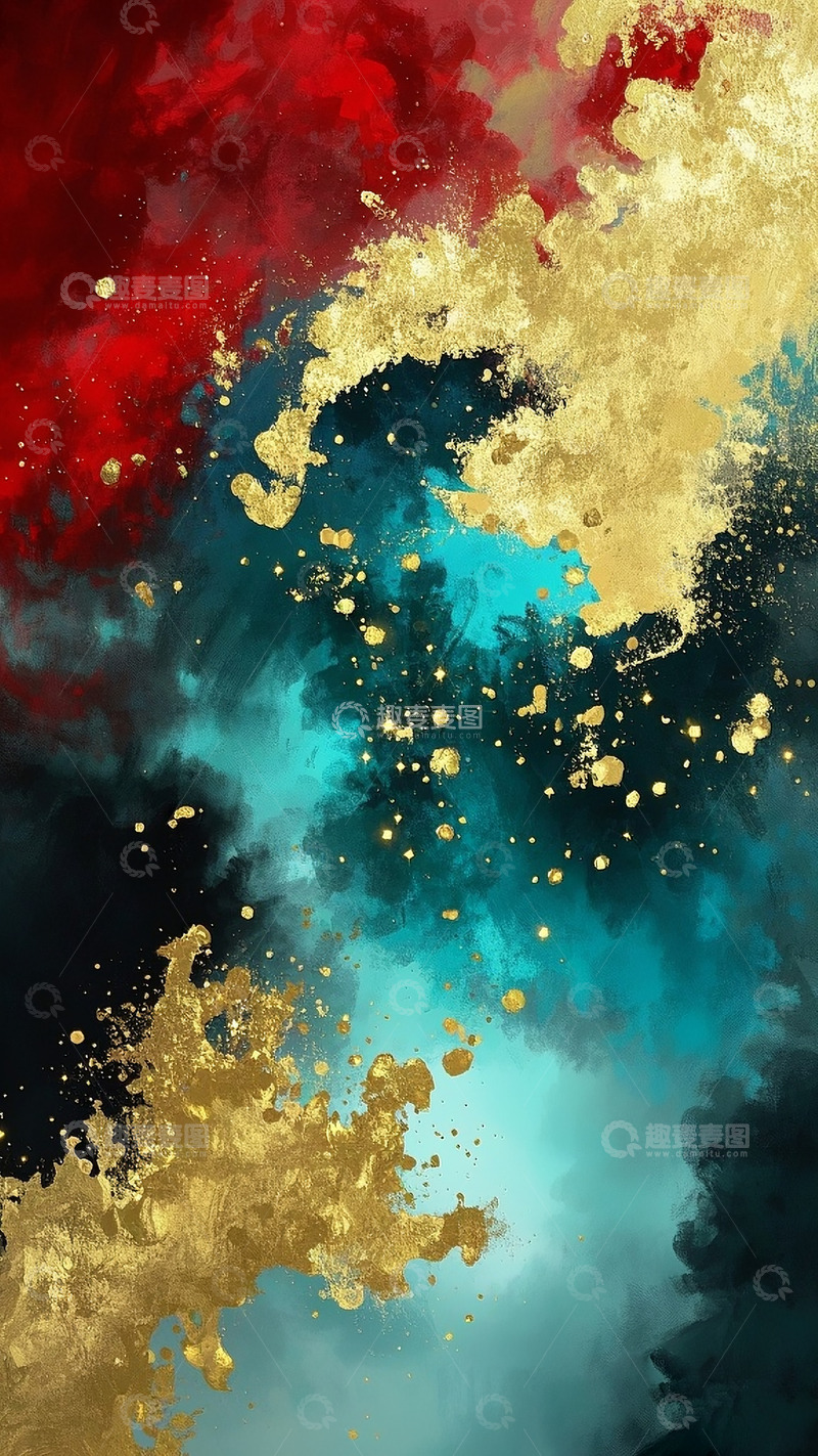 高清大图下载【趣麦麦图】岩彩肌理背景11