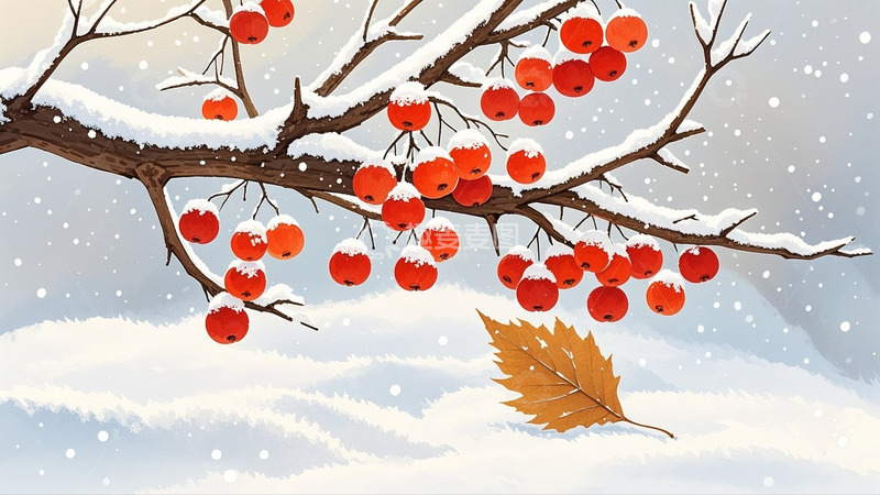 高清大图下载【趣麦麦图】冬季冬天大雪背景11