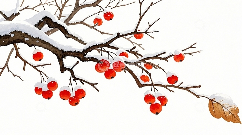 高清大图下载【趣麦麦图】冬季冬天大雪背景10