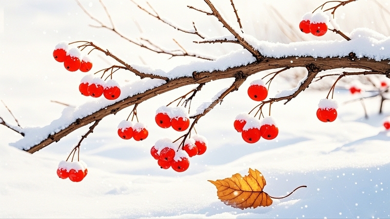 高清大图下载【趣麦麦图】冬季冬天大雪背景5