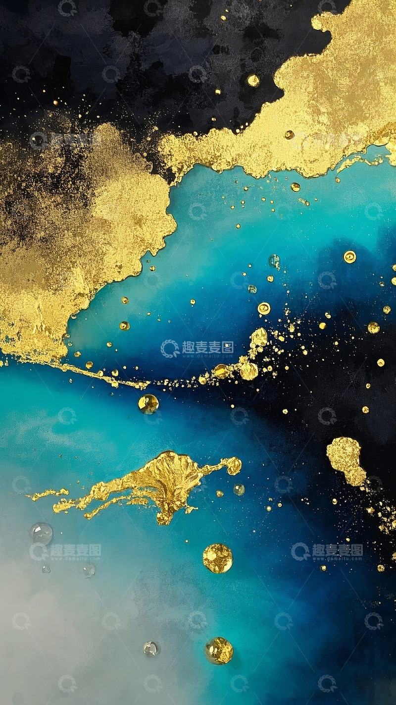 高清大图下载【趣麦麦图】岩彩肌理背景7