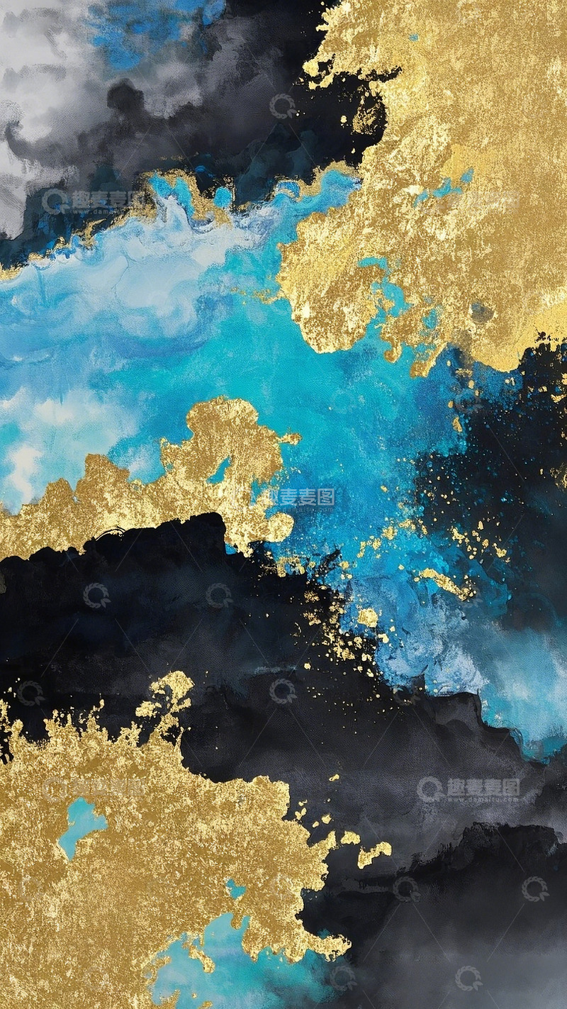 高清大图下载【趣麦麦图】岩彩肌理背景6