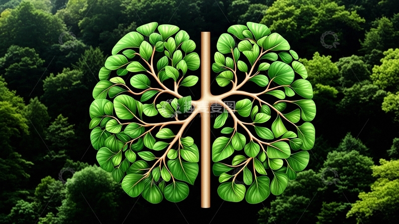 高清大图下载【趣麦麦图】绿色环保会呼吸的肺8