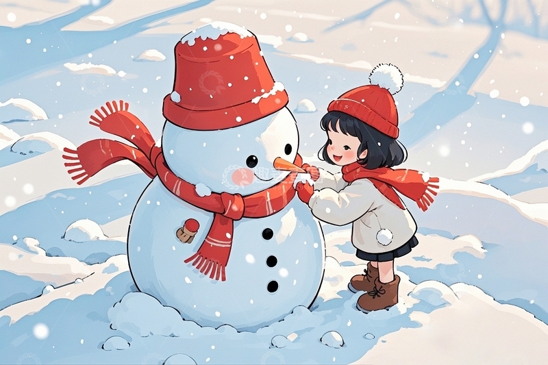 高清大图下载【趣麦麦图】冬季卡通人物