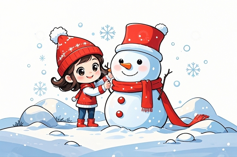 高清大图下载【趣麦麦图】冬季卡通人物2