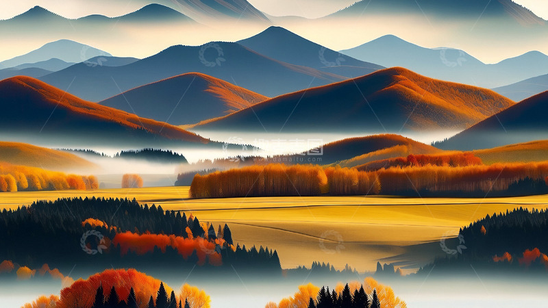 高清大图下载【趣麦麦图】秋天风景背景