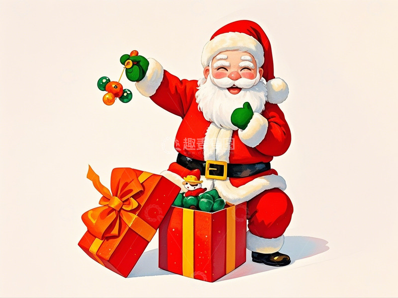 高清大图下载【趣麦麦图】圣诞节圣诞老人30