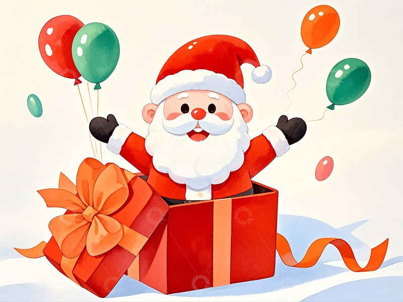 高清大图下载【趣麦麦图】圣诞节圣诞老人28