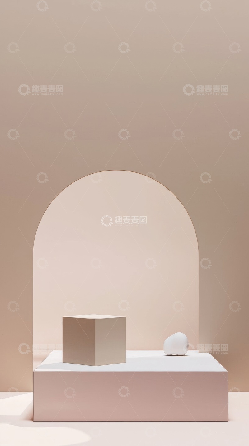 电商产品化妆品展示台AI壁纸高清图片背景3